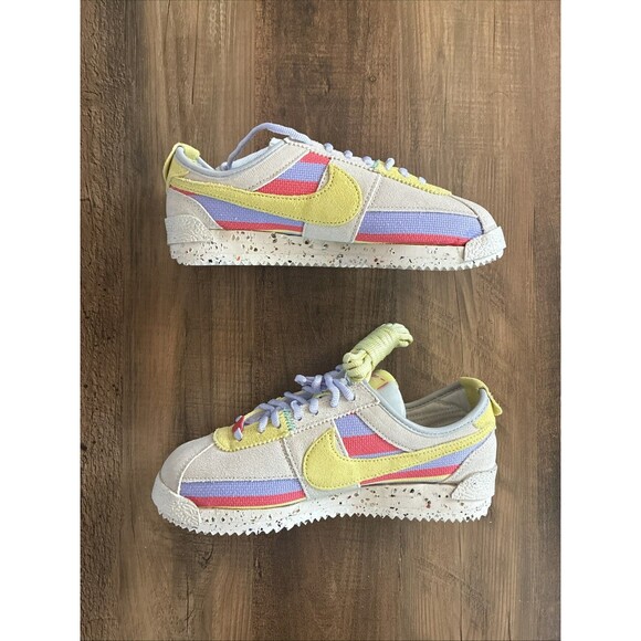 Nike Cortez x Union LA 2022 Men\'s 5 /Women 6.5 Lemon Frost Shoes DR1413-100 main image 7